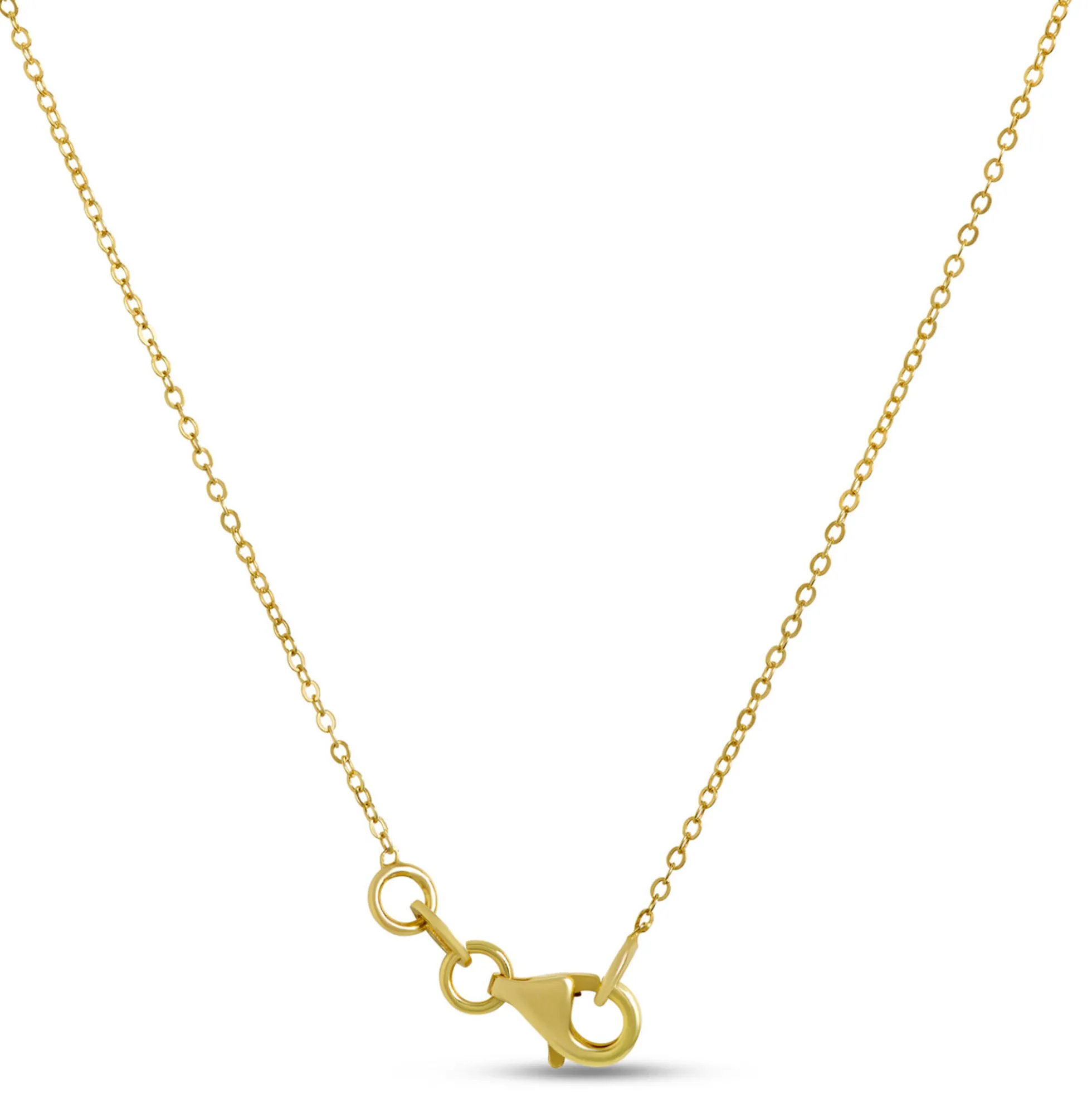 Toscano Italian-Crafted Circle Pendant Necklace, 14K Yellow Gold