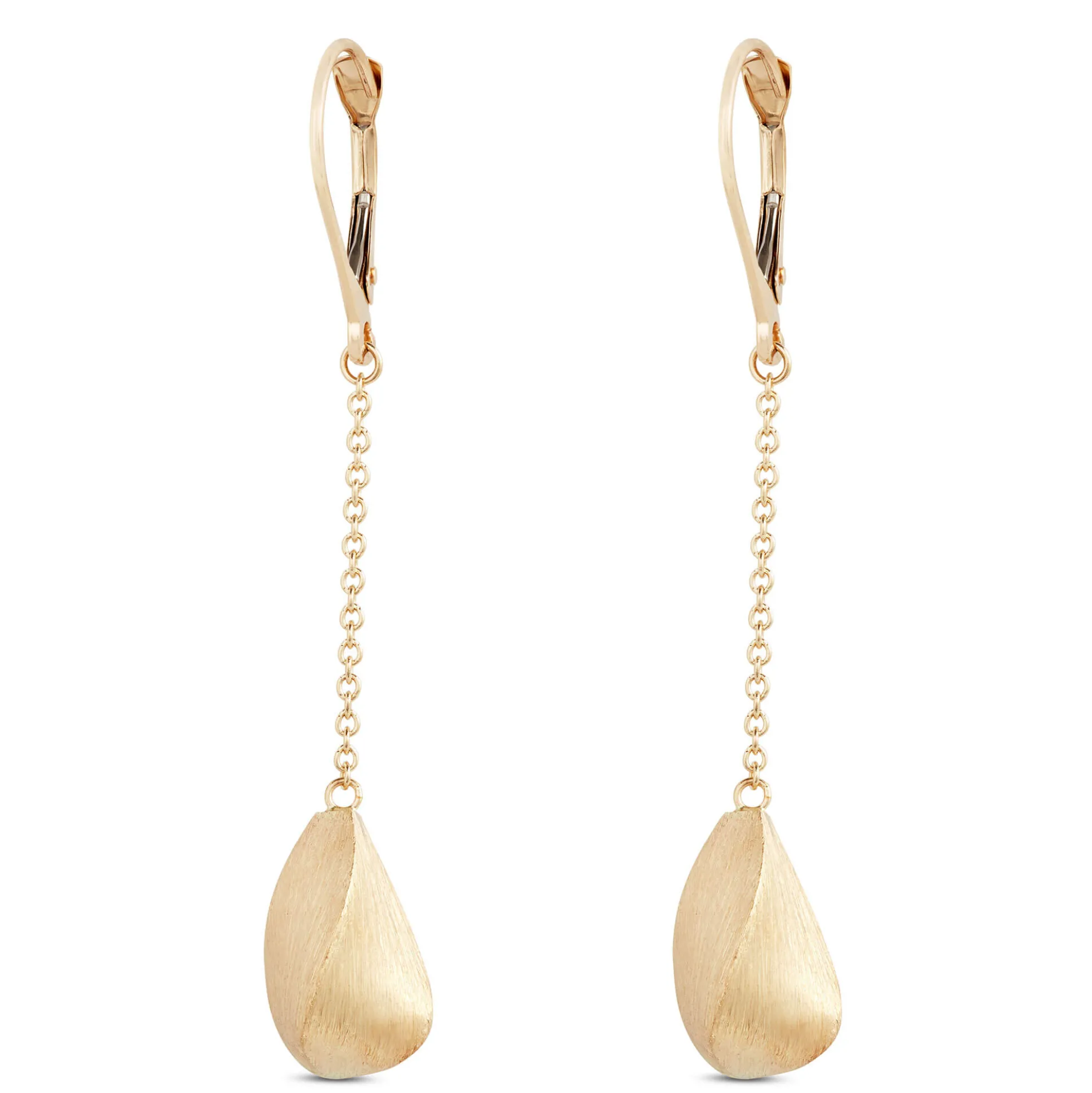 Toscano Large Drop Bead Earrings, 14K Yellow Gold