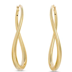Toscano Large Oval Hoops, 14K Yellow Gold