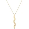 Toscano Linear Marquise Shapes Pendant, 14K Yellow Gold