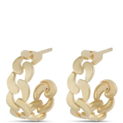 Toscano Linked Hoop Earrings, 14K Yellow Gold
