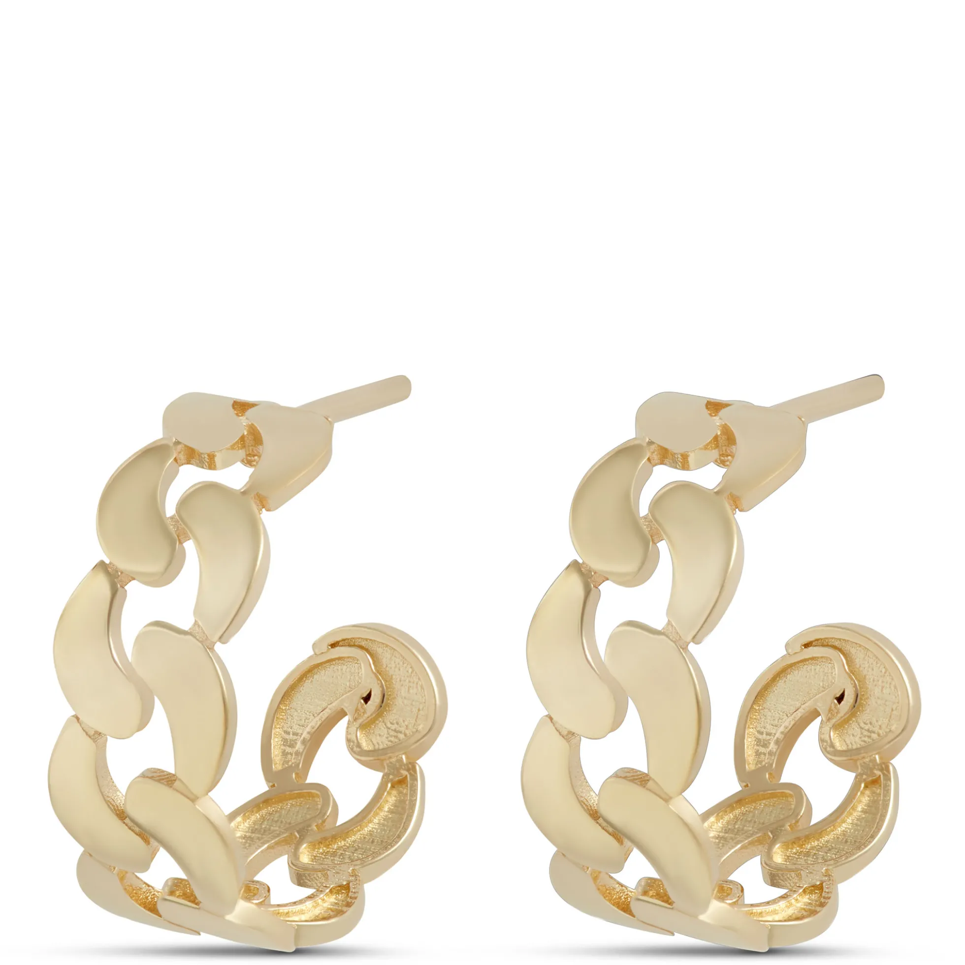 Toscano Linked Hoop Earrings, 14K Yellow Gold