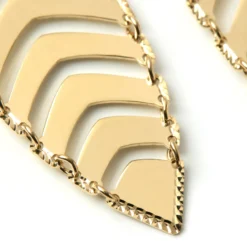 Toscano Marquise Shaped Drop Earrings, 14K Yellow Gold