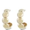 Toscano 20MM Beaded Hoop Earrings, 14K Yellow Gold