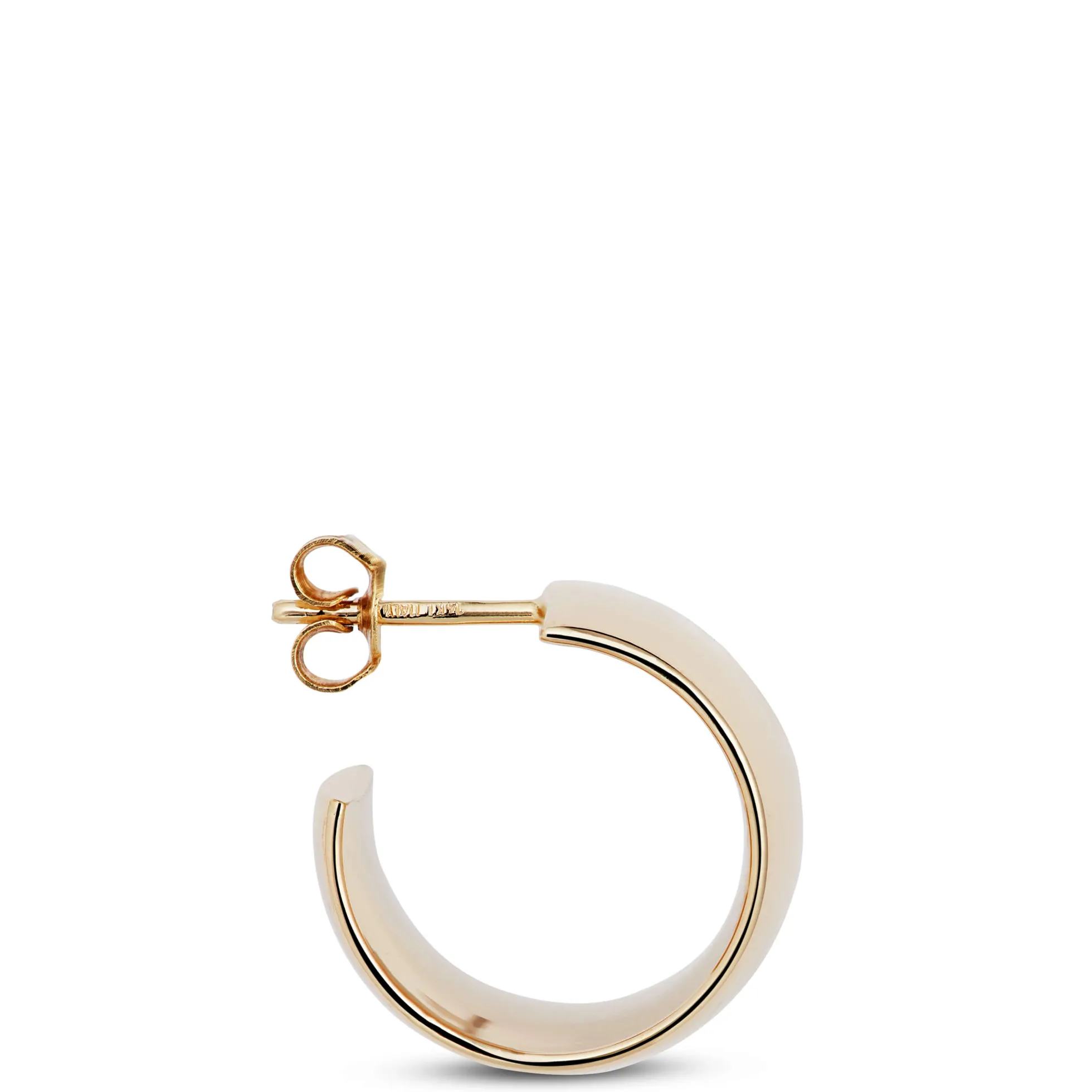 Toscano 9.9MM Chunky Hoop Earrings, 14K Yellow Gold