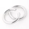 Toscano 27MM Hoop Earrings, 14K White Gold