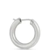 Toscano 21MM Hoop Earrings, 14K White Gold