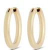 Toscano 27MM Round Hoop Earrings, 14K Yellow Gold