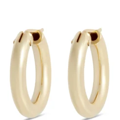 Toscano 21MM Round Hoop Earrings, 14K Yellow Gold