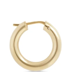 Toscano 21MM Round Hoop Earrings, 14K Yellow Gold