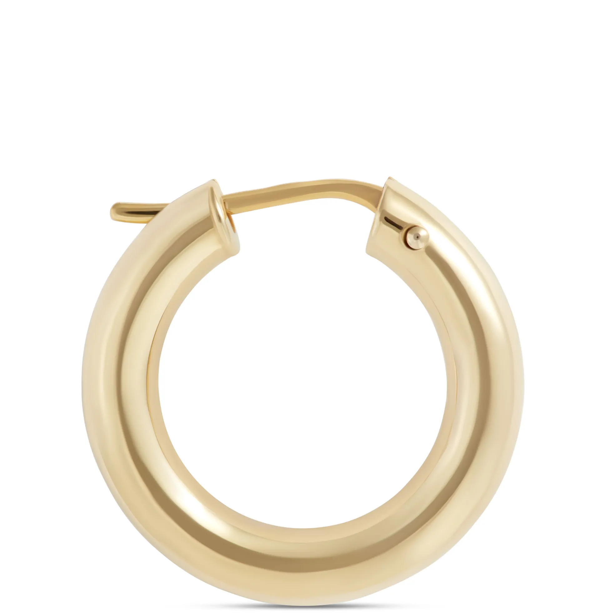 Toscano 21MM Round Hoop Earrings, 14K Yellow Gold
