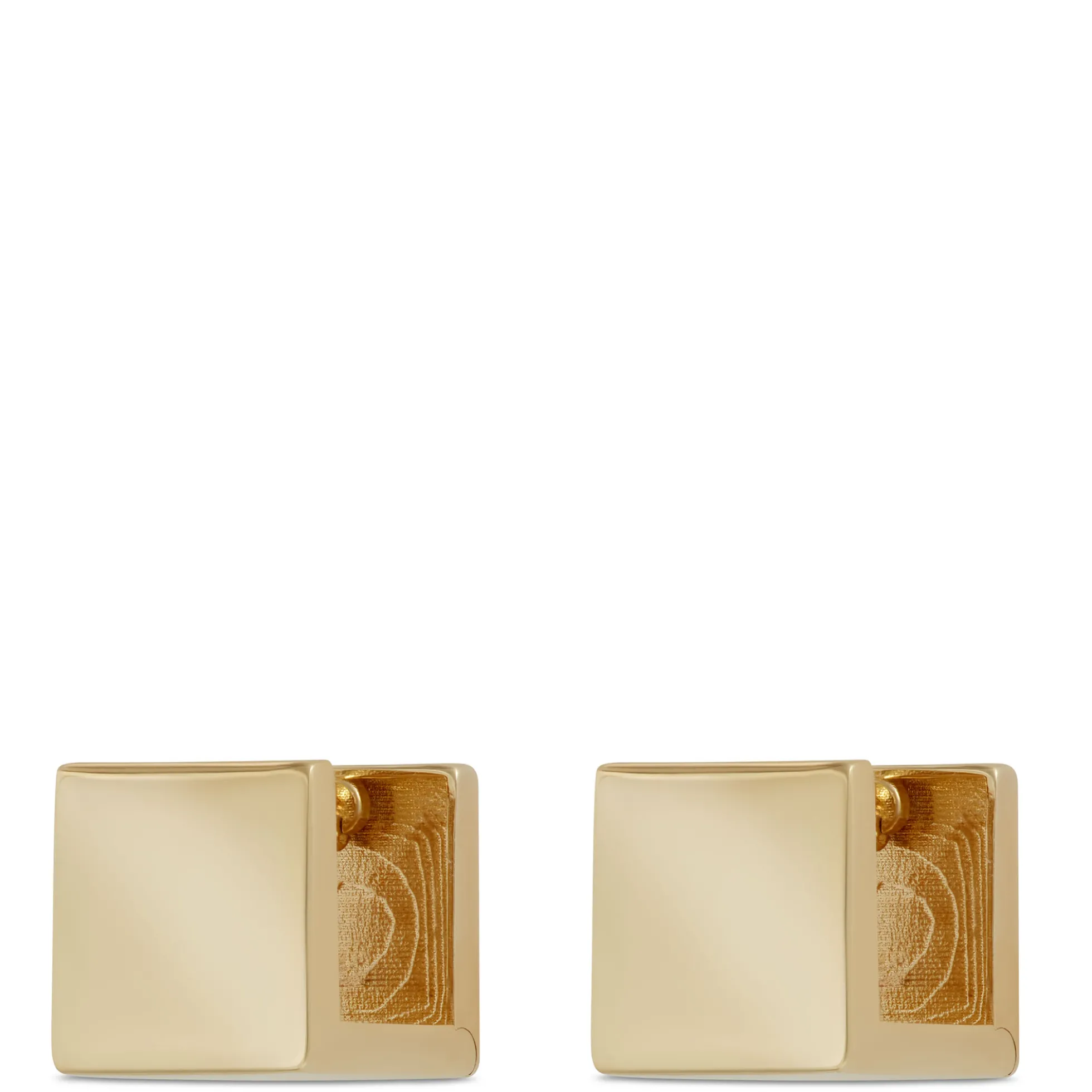 Toscano Necklace Square Hoop Earrings, 14K Yellow Gold