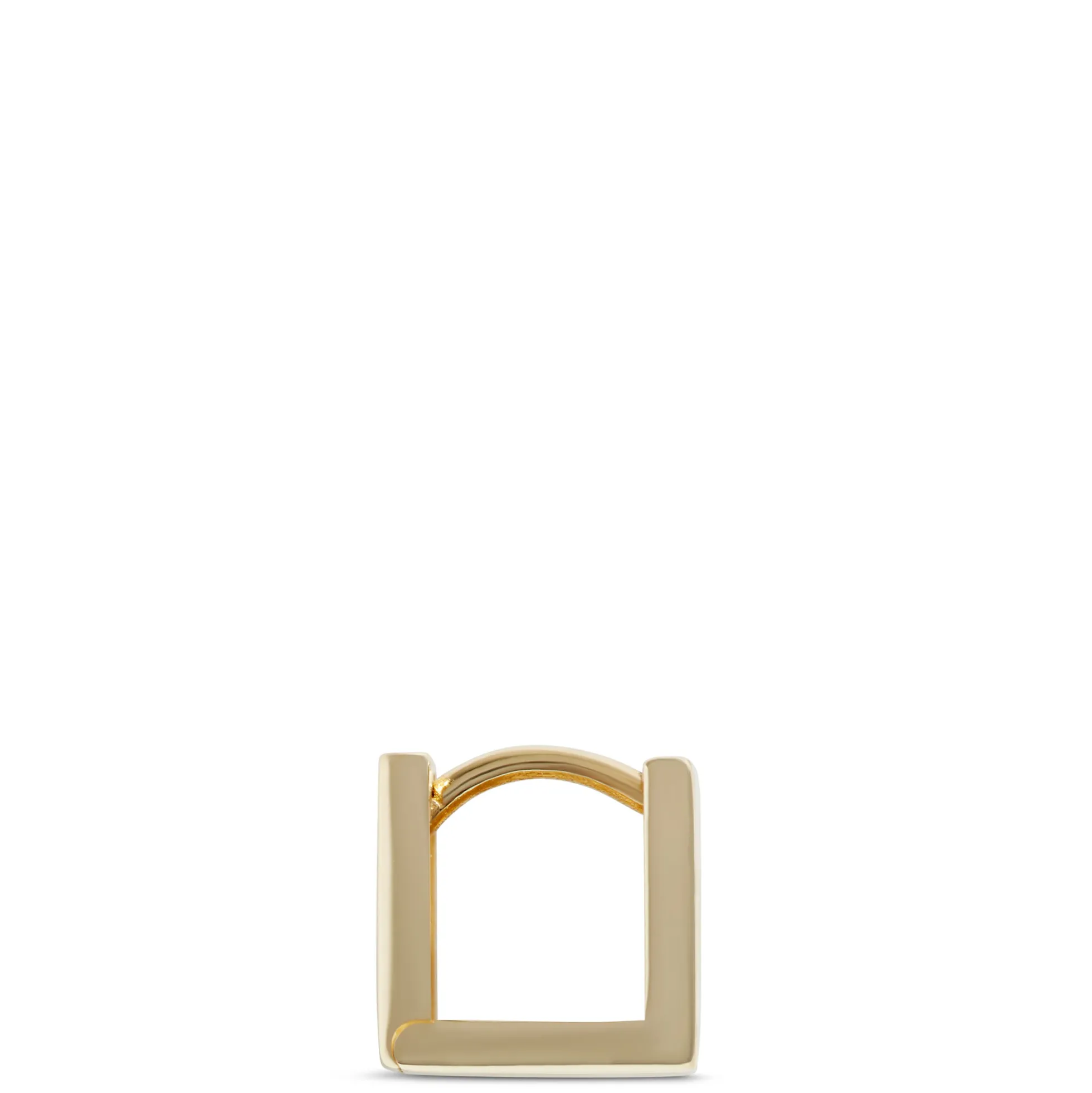 Toscano Necklace Square Hoop Earrings, 14K Yellow Gold