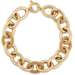 Toscano Oval Link Bracelet, 14K Yellow Gold