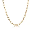 Toscano Paperclip Chain Necklace 14K, 18"
