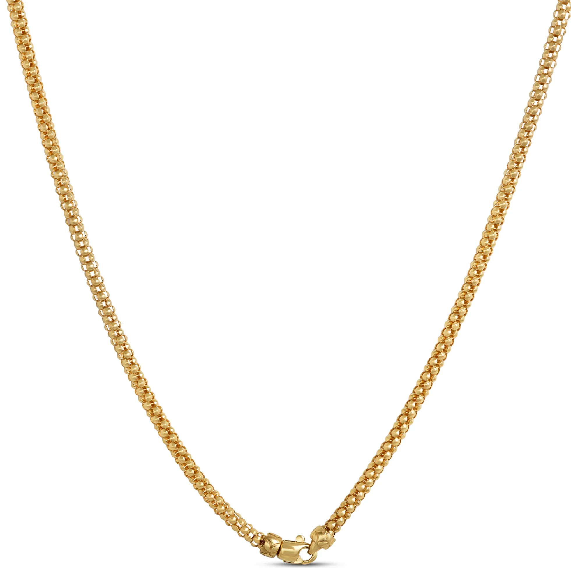 Toscano Popcorn Necklace, ½ Carat Total Weight, 18K Yellow Gold