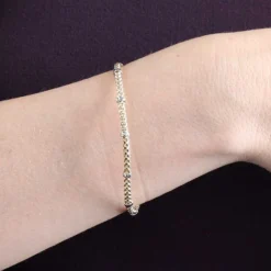 Toscano Popcorn Style Bracelet, 14K Yellow Gold