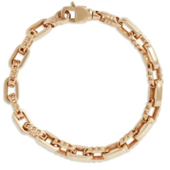 Toscano Rectangle Link Bracelet in 14K Yellow Gold