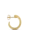 Toscano Ricami Hoops, 14k Yellow Gold