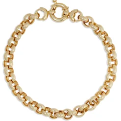 Toscano Rolo Chain Bracelet 14K, 7.5"