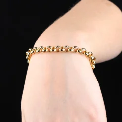Toscano Rolo Chain Bracelet 14K, 7.5