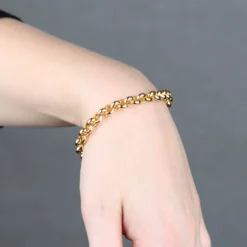 Toscano Rolo Chain Bracelet 14K, 7.5