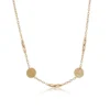 Toscano Roman Coin Replica Station Necklace 14K