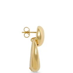 Toscano Round Doorknocker Earrings, 14K Yellow Gold