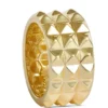 Toscano 3-Row Pyramid Ring, 14K Yellow Gold Size 8