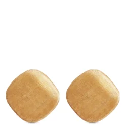 Toscano Satin Square Earrings 14K