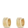Toscano 3-Section Hoop Earrings, 14K Yellow Gold