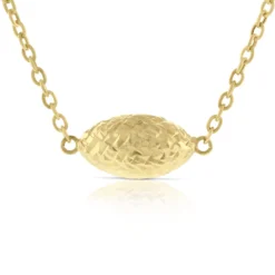 Toscano Sideways Bead Necklace 14K