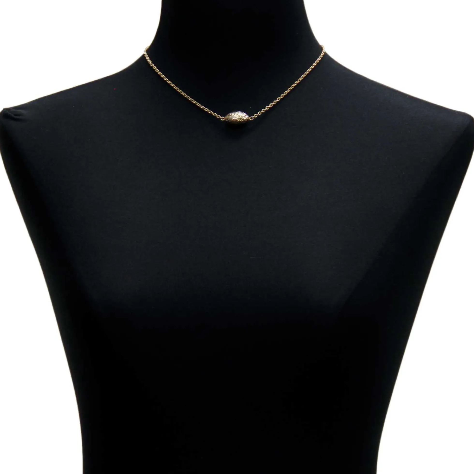 Toscano Sideways Bead Necklace 14K