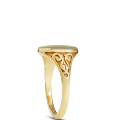 Toscano Signet Ring 14K, Yellow Gold