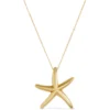 Toscano Starfish Pendant Necklace, 14K Yellow Gold