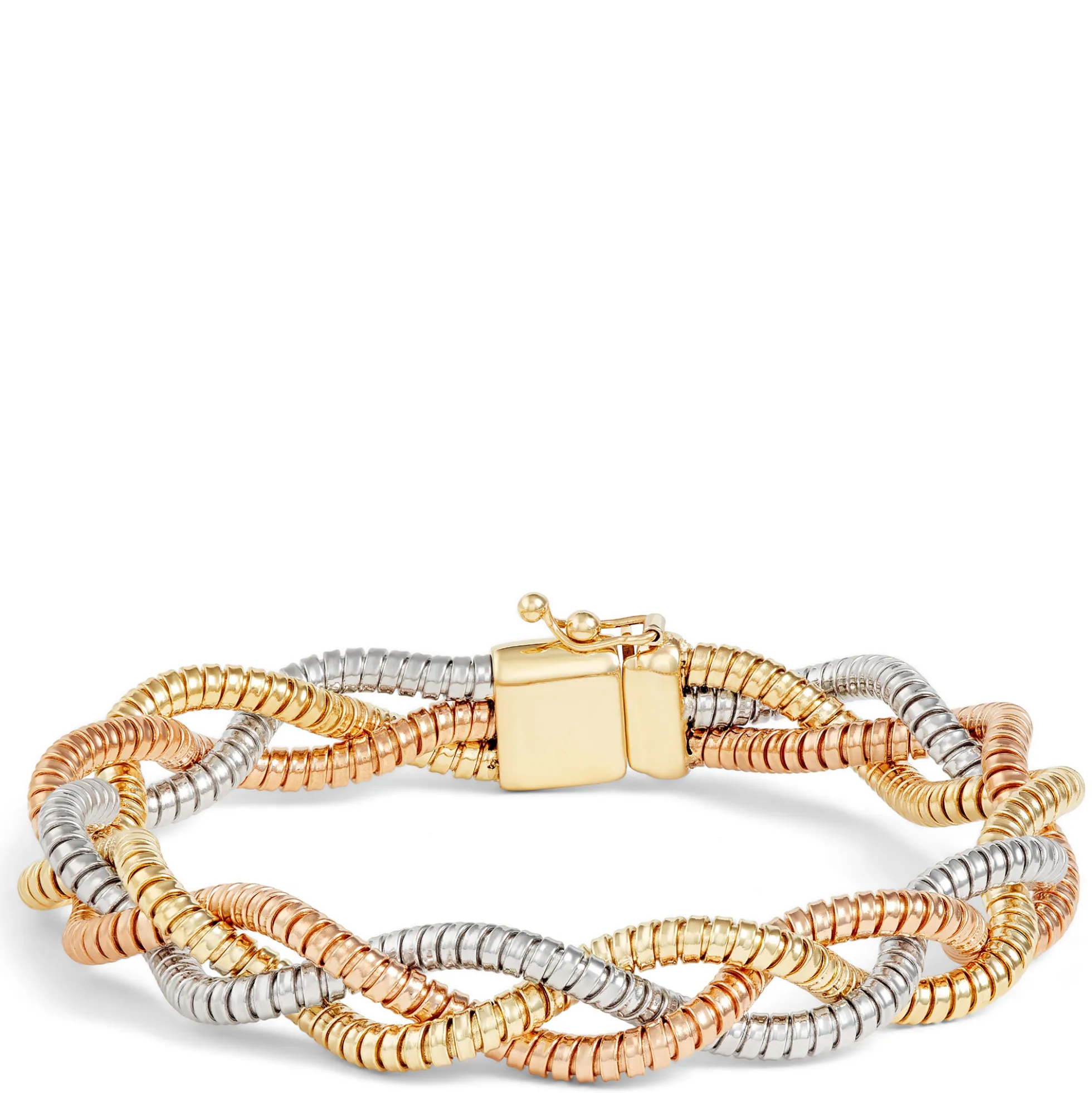 Toscano 3-Strand Braided Bracelet, 14K Gold
