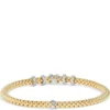 Toscano Stretchy Bracelet, ½ Carat Total Weight, 18K Yellow Gold