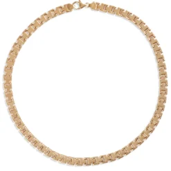 Toscano Three-Row Panther Necklace, 14K Yellow Gold