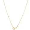 Toscano Turquoise Bead Padlock Pendant Necklace, 14K Yellow Gold