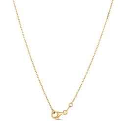 Toscano Turquoise Bead Padlock Pendant Necklace, 14K Yellow Gold