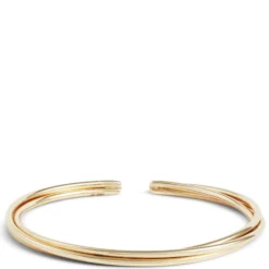 Toscano Twisted Wire Flexy Cuff, 14K Yellow Gold
