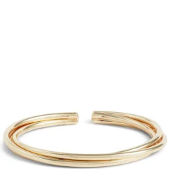Toscano Twisted Wire Flexy Cuff Bracelet, 14K Yellow Gold
