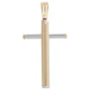 Toscano Two-Tone Cross Pendant, 14K Gold