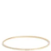 Toscano White Enamel Slip On Bangle, 14K Yellow Gold