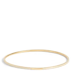 Toscano White Enamel Slip On Bangle, 14K Yellow Gold