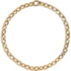 Toscano with Diamonds 18-Inch Oval Link Chain, 18K Yellow Gold