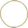 Toscano with Diamonds 18-Inch Popcorn Necklace, 18K Yellow Gold