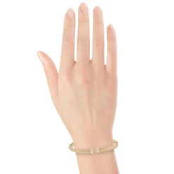 Toscano Woven Cuff Bracelet 14K
