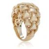 Toscano Woven Dome Ring, 14K Yellow Gold Size 6