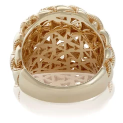 Toscano Woven Dome Ring, 14K Yellow Gold Size 6